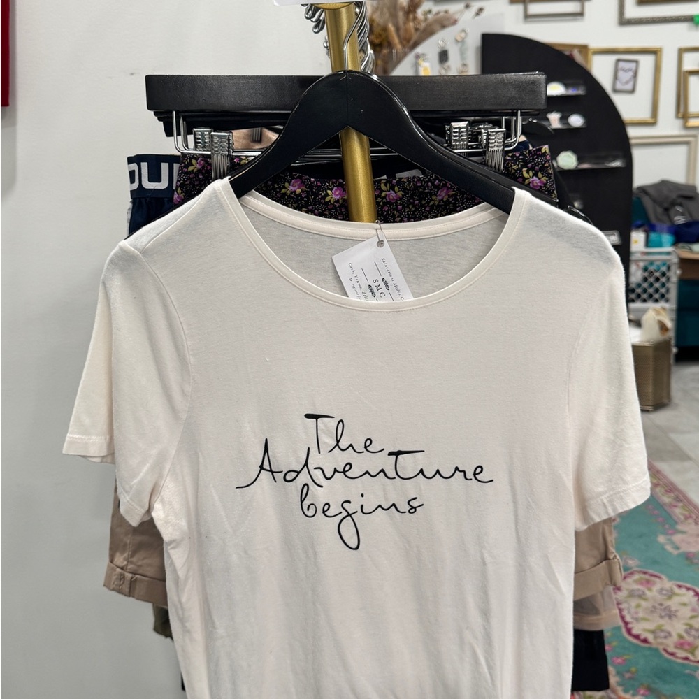 a new day White Short Sleeve Tee